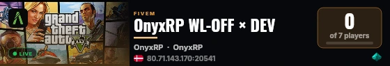 OnyxRP WL-OFF × DEV live status badge