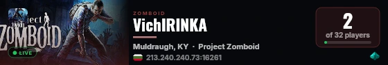 VichIRINKA live status badge