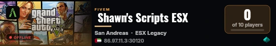  Shawn's Scripts ESX live status badge