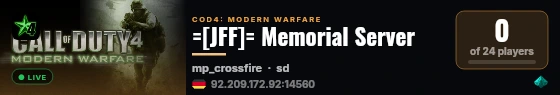 =[JFF]= Memorial Server live status badge