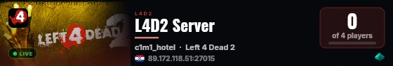 L4D2 Server live status badge