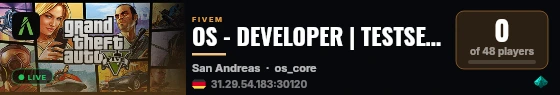 OS - DEVELOPER | TESTSERVER live status badge