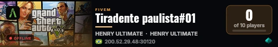 Tiradente paulista#01 live status badge