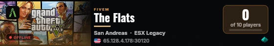 The Flats live status badge