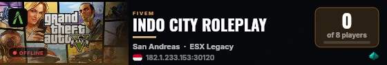 INDO CITY ROLEPLAY live status badge