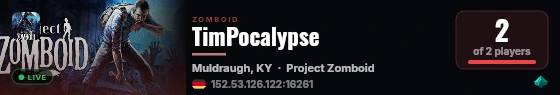 TimPocalypse live status badge