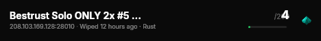 Bestrust Solo ONLY 2x #5 | JUST FULLWIPED 13.08 08/13 live status badge