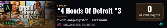 ^4 Hoods Of Detroit ^3   live status badge
