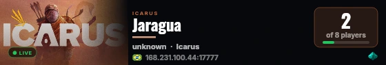 Jaragua live status badge