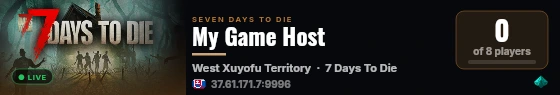 My Game Host live status badge