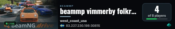 beammp vimmerby folkrace live status badge