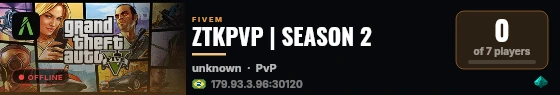 ZTKPVP | SEASON 2 live status badge