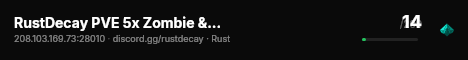 RustDecay PVE 5x Zombie & Build [No Kill  No Raids  Events] live status badge