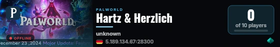 Hartz & Herzlich live status badge