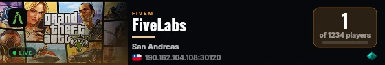 FiveLabs live status badge