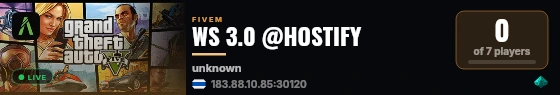 WS 3.0 @HOSTIFY live status badge