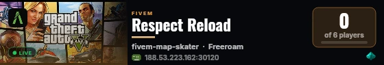 Respect Reload  live status badge