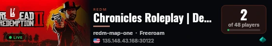 Chronicles Roleplay | Developemnt live status badge
