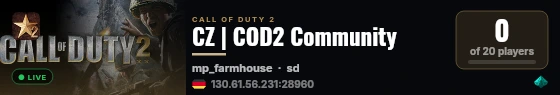 CZ | COD2 Community live status badge