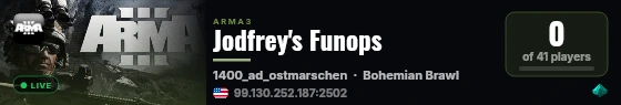 Jodfrey's Funops live status badge