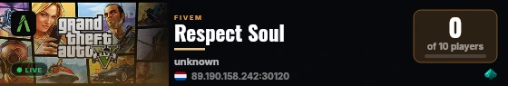 Respect Soul  live status badge
