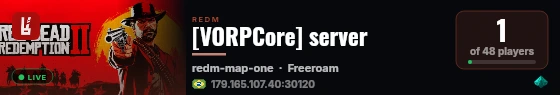 [VORPCore] server live status badge