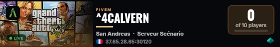 ^4CALVERN live status badge