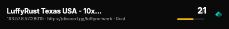 LuffyRust Texas USA - 10xPvE|NoBP|Kits|Skins|Backpacks|Purge No live status badge