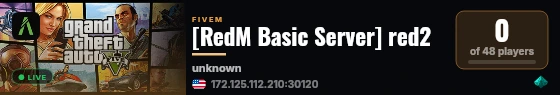 [RedM Basic Server] red2 live status badge