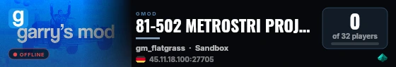 81-502 METROSTRI PROJECT live status badge