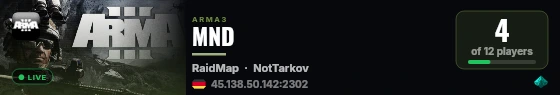 MND live status badge