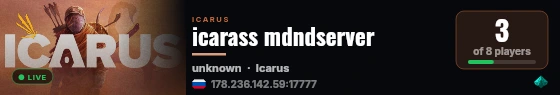 icarass mdndserver live status badge