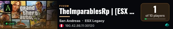 TheImparablesRp | [ESX Legacy] live status badge