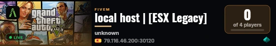 local host | [ESX Legacy] live status badge