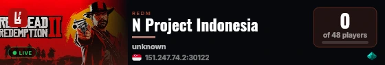 N Project Indonesia live status badge