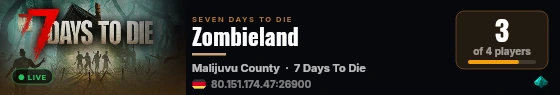 Zombieland live status badge