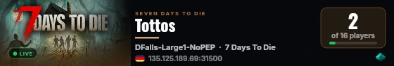 Tottos live status badge