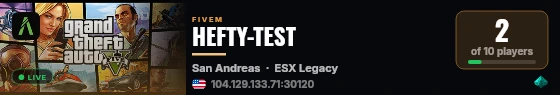 HEFTY-TEST live status badge
