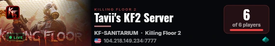 Tavii's KF2 Server live status badge