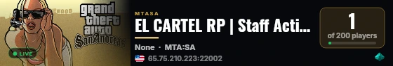 EL CARTEL RP | Staff Activos | v2 | Policias | Samu | Mc | GANG | SEMI ROLL live status badge