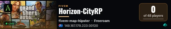 Horizon-CityRP live status badge