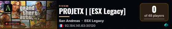 PROJETX | [ESX Legacy] live status badge