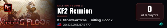 KF2 Reunion live status badge