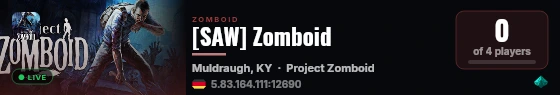 [SAW] Zomboid live status badge