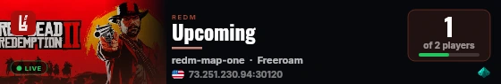 Upcoming live status badge