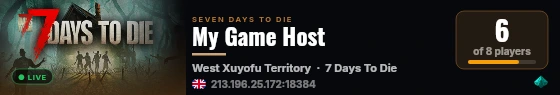 My Game Host live status badge