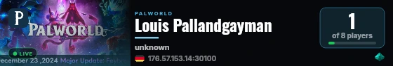 Louis Pallandgayman live status badge