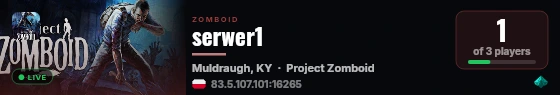 serwer1 live status badge