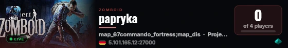 papryka live status badge