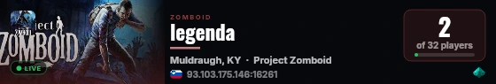 legenda live status badge
